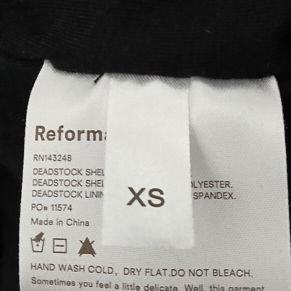 Reformation Mini Dress XS Jimmy Sparkle All Over Sequin Lined Side Slit Stretch - Picture 9 of 10